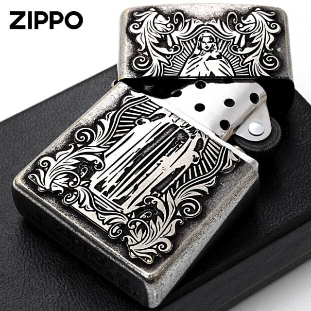 Zippo ジッポー アラベスク マリア ディープエッチング 両面加工