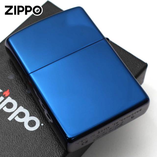 Zippo ジッポー レギュラー チタニューム ブルー ポリッシュ 鏡面
