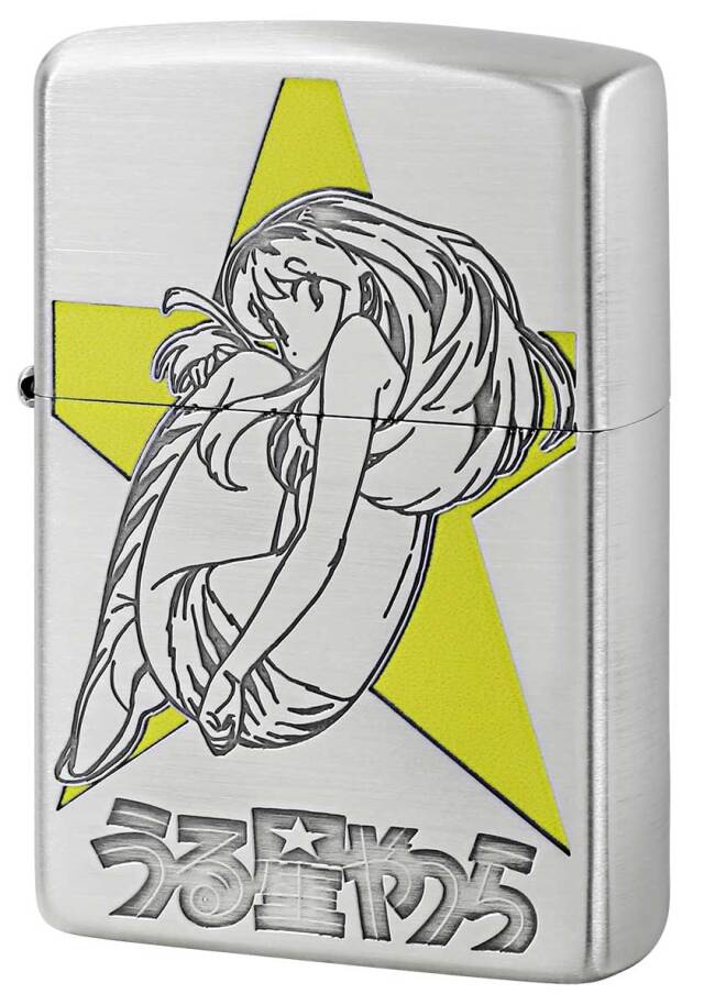 Zippo ジッポー うる星やつら 銀サテン ラム＆あたる A柄｜Zippo専門店