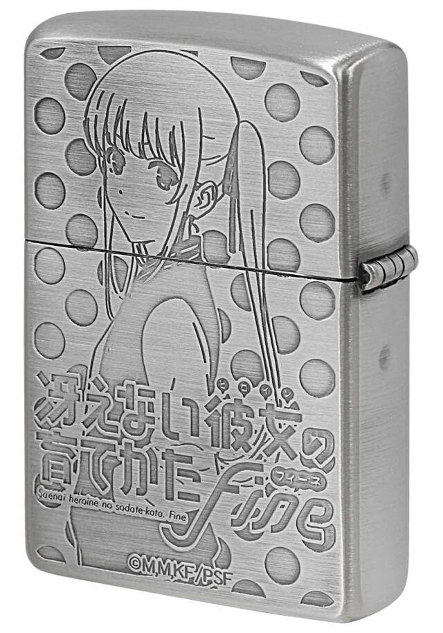 冴えカノ 美少女 オイルライター zippo 風 セット BS Zippo ジッポー