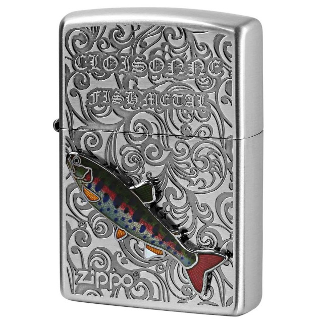 Zippo ジッポー ヤマメ ヴィンテージ 七宝メタル 淡水魚 Vintage
