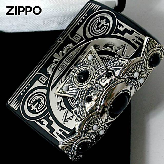 Zippo ジッポー ネイティブアメリカン クロス 十字架 Cross オニキス