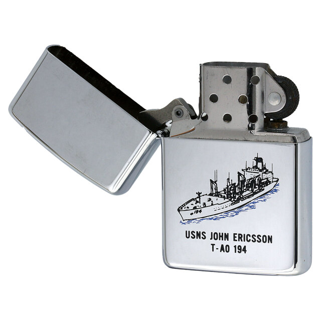 絶版/ヴィンテージ Zippo ジッポー 中古 1992年製造USNS John Ericsson
