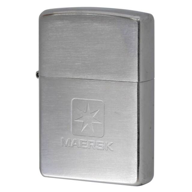 絶版/ヴィンテージ Zippo ジッポー 中古 2002年製造MAERSK [S]ほぼ新品