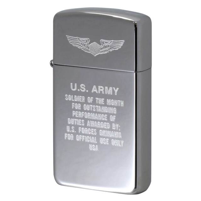 絶版/ヴィンテージ Zippo ジッポー 中古 2005年製造スリム 沖縄米軍