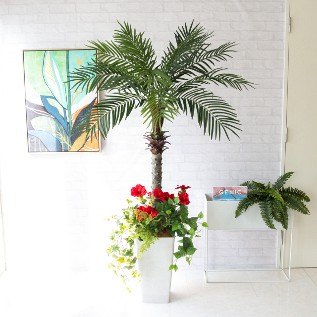 人工 観葉植物 フェイク グリーン フェニックスパームツリー(ヤシの木