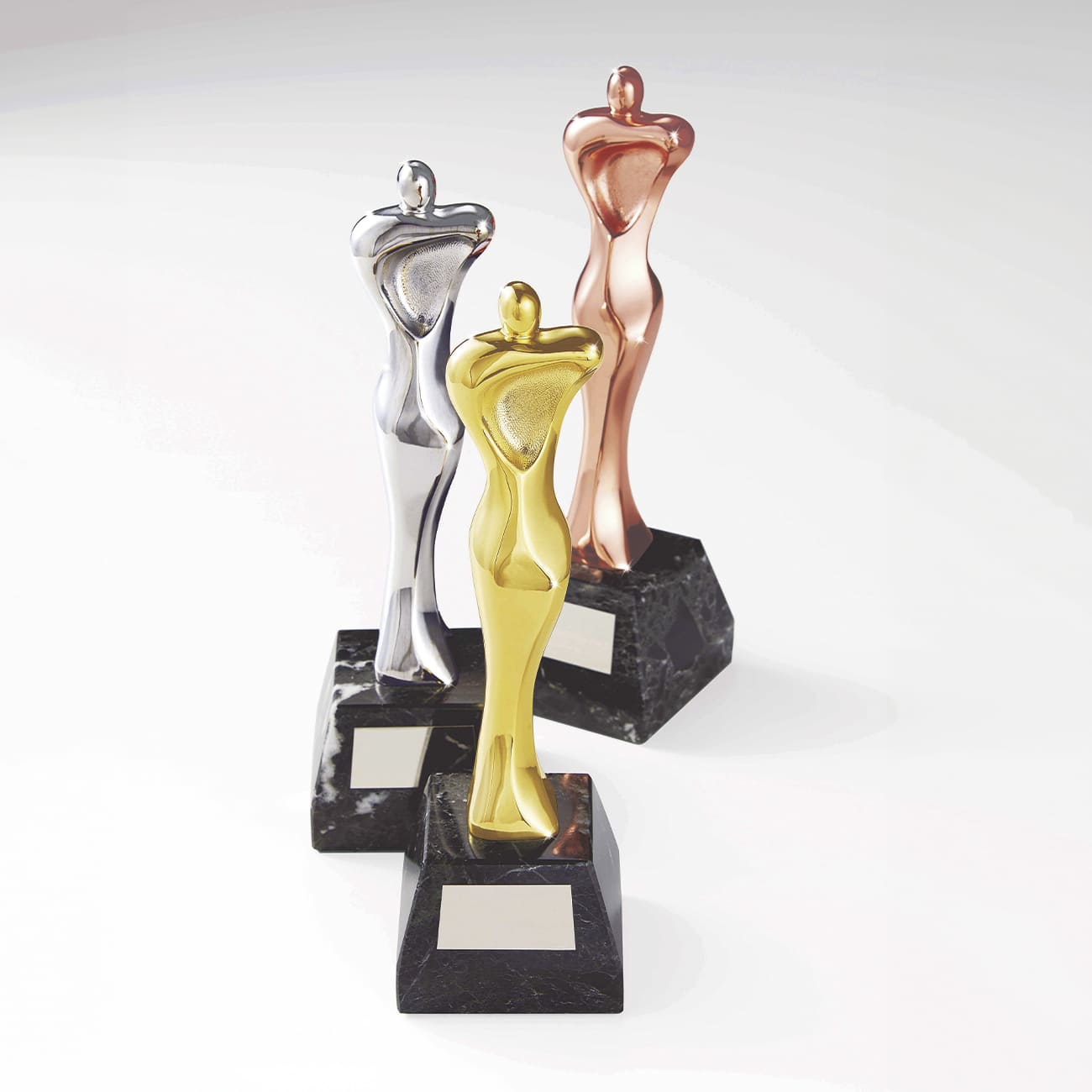 アートトロフィー 人型 金銀銅 金属製 BR-4651