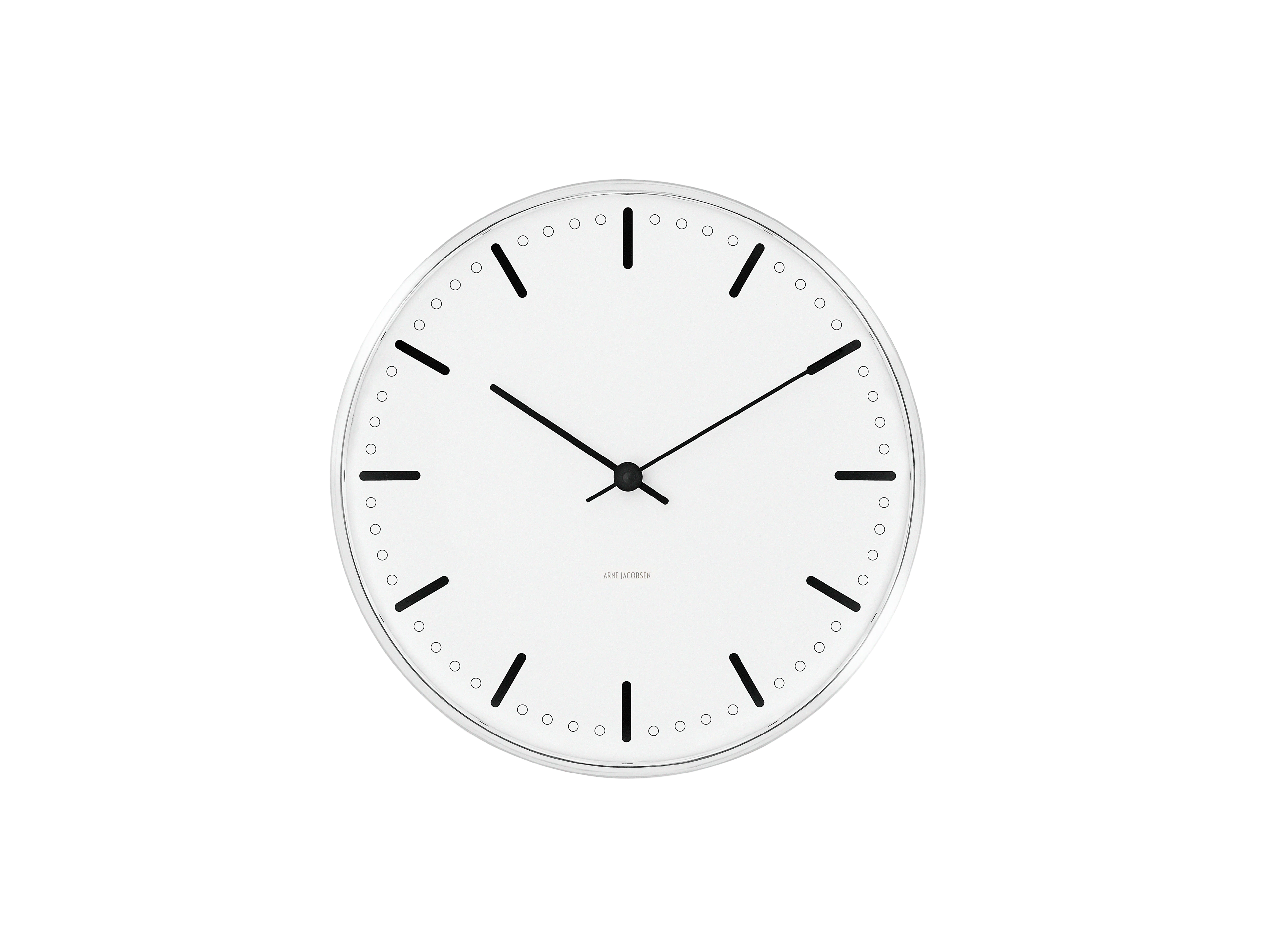 Arne Jacobsen Clocks Wall clock Ø29 cm in White/Black