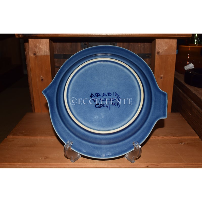 北欧ヴィンテージ】【アラビア】【GOG】フィッシュプレート22cm ブルー