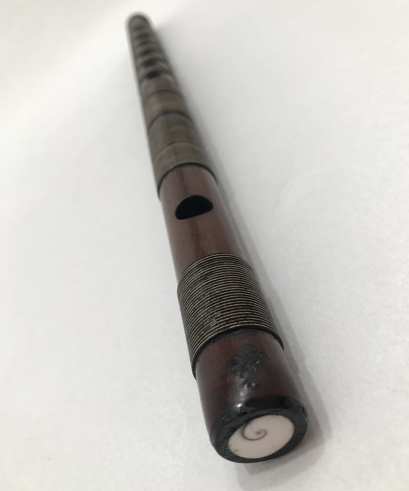調律篠笛 八本調子 7穴 拭き漆 総籐巻き | 空中ナチュラルハンドメイド