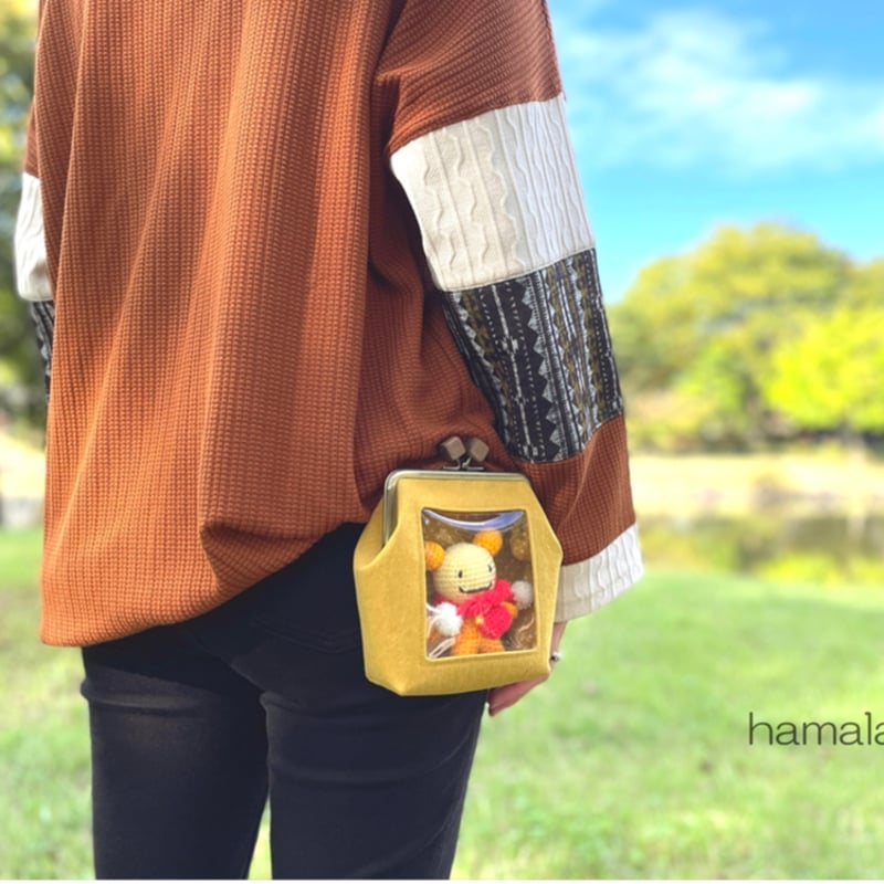 KT-2140】ミニサイズ版！推しぬい用がま口ポーチ(ショルダー可能)の