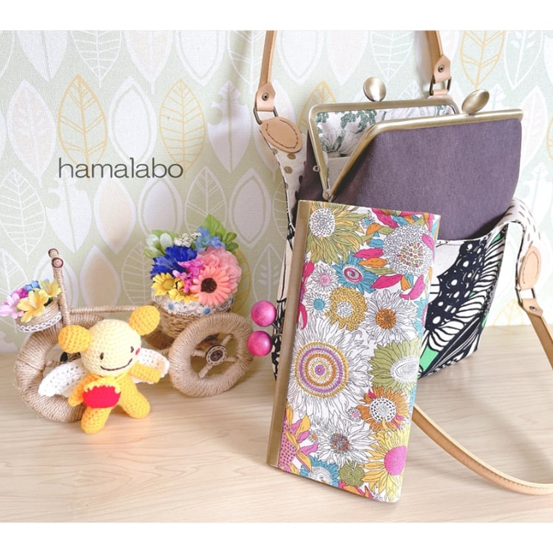 KT-2137-SET】着せ替え可能！スリム型がま口あおりバッグの型紙