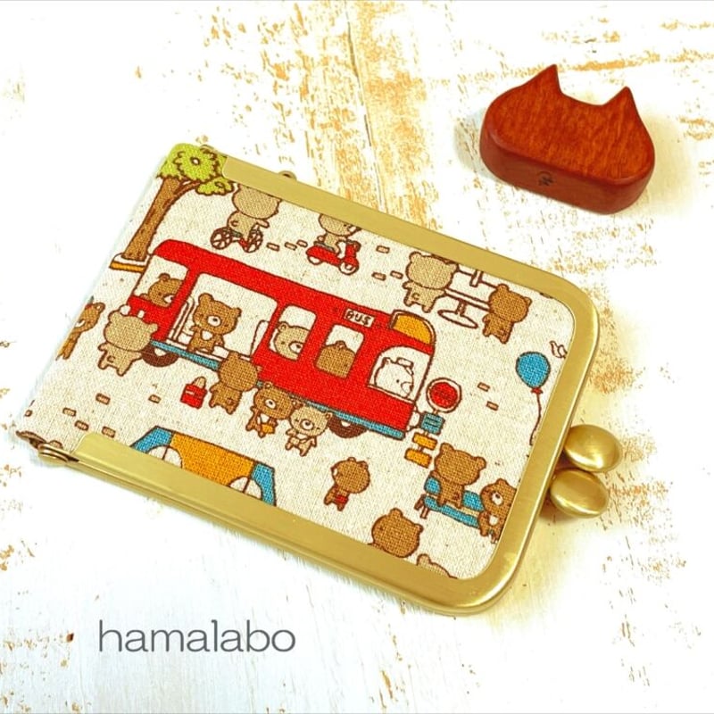 KT-2100】縦型がま口ミラーケース(立て鏡＆手鏡)の型紙＆レシピ【7.5cm