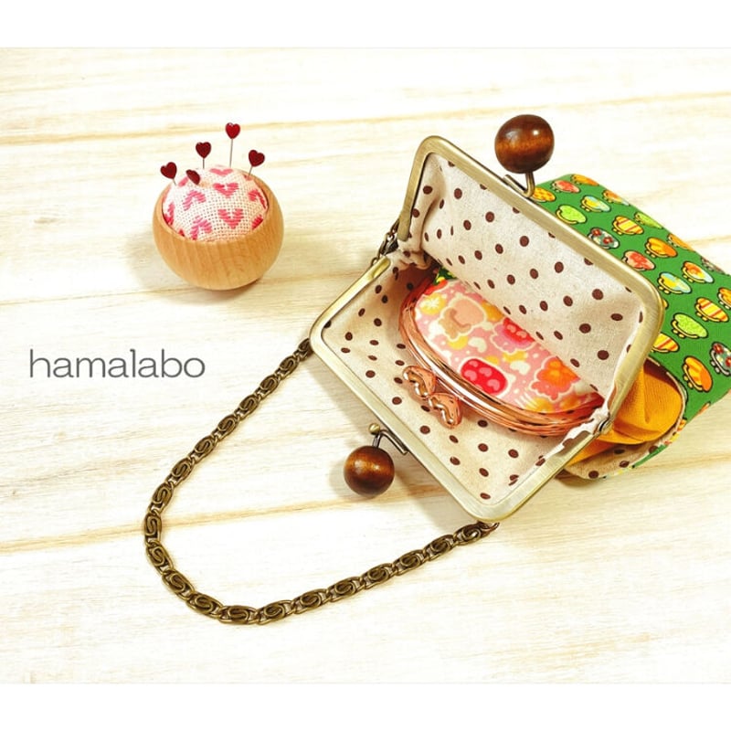 KT-2096】着せ替え可能！【サコッシュ風】がま口ポケットショルダー