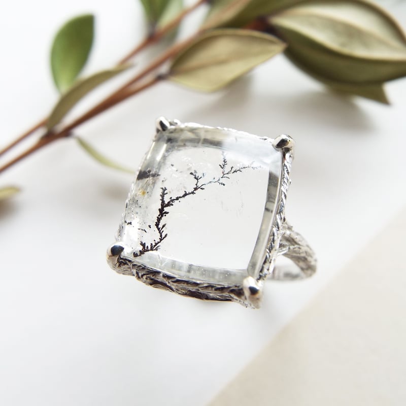 デンドリティッククォーツのリング（一枝） | Namikata