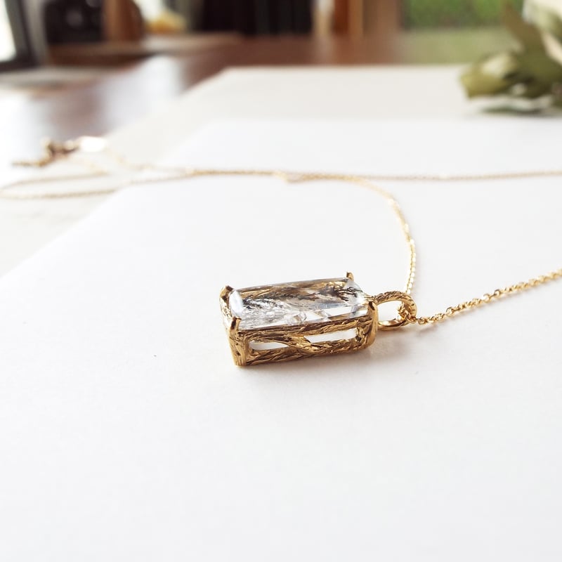 デンドリティッククォーツのネックレス（薄氷No.03） | Namikata