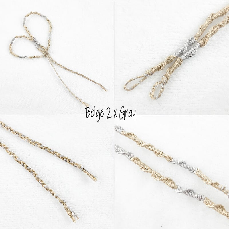 2点セット）ブレスレット アンクレット セット ハンドメイド ペア