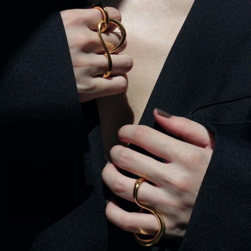 Connect eight loop ring (large/2P) (one color)