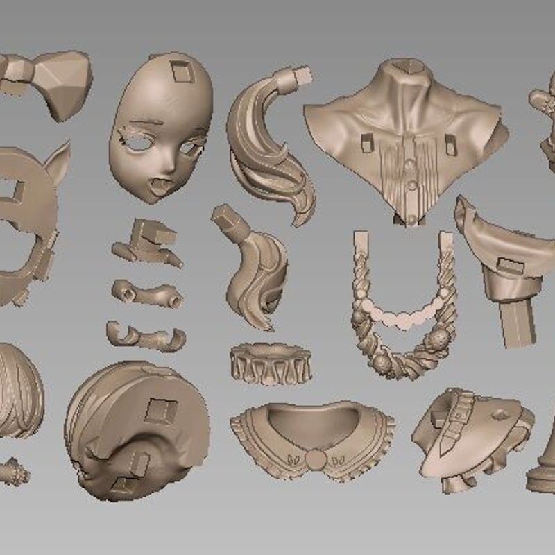 未塗装未組み立てガレージキット/とげとげ、ぬいぬい | 産婦人科M/SHOP