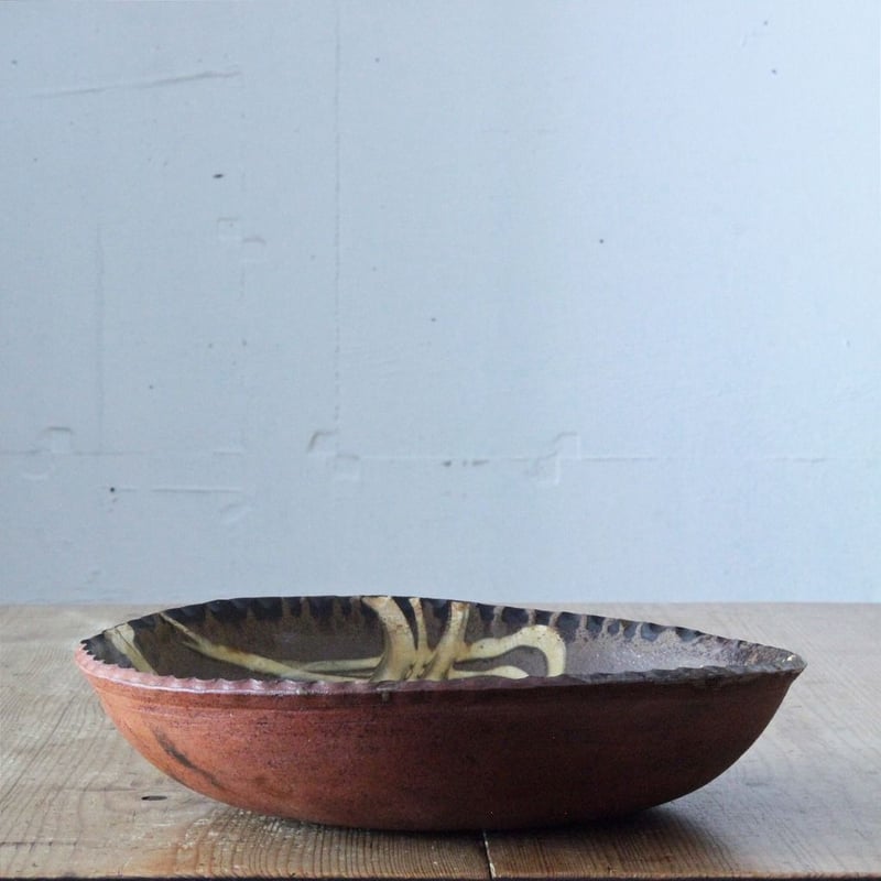 山田洋次 スリップ 丸深皿 9寸 A | MARKUS