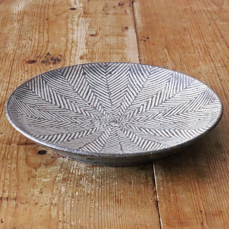 池田 大介 8寸皿 ヘリンボーン | MARKUS