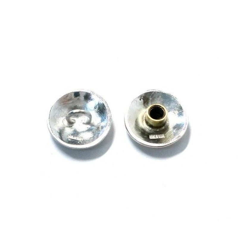 コンチョ レザークラフト金具 silver925 槌目模様 20mm | シルバー