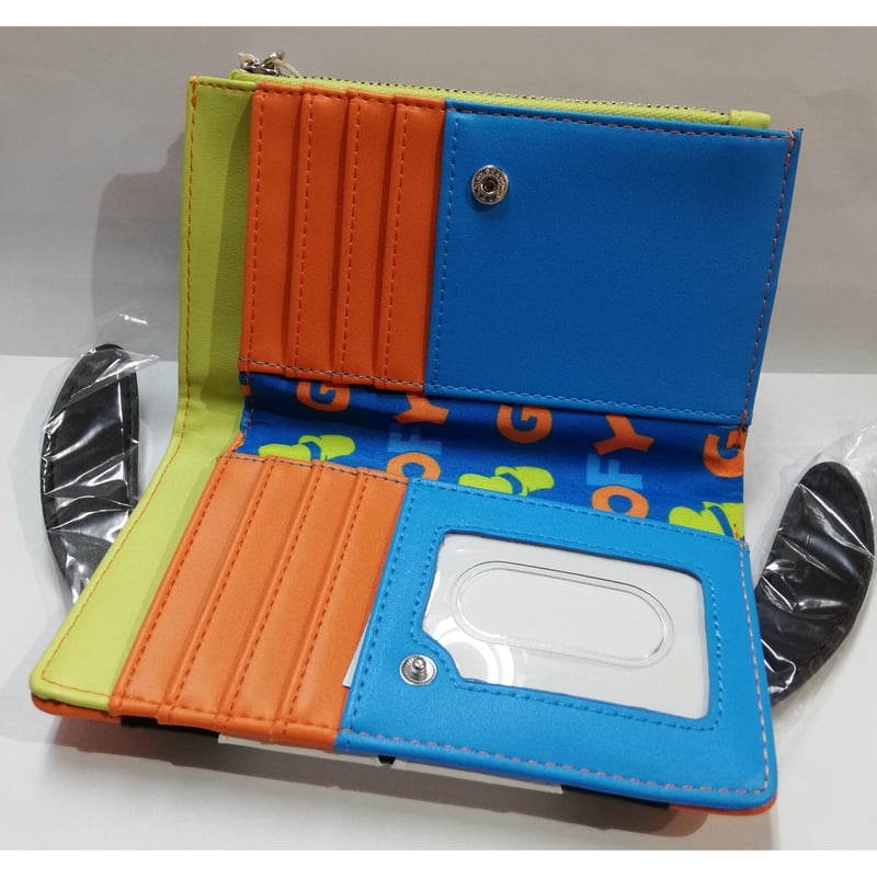 USA直輸入】 DISNEY グーフィー 顔アップ 折りたたみ 長財布