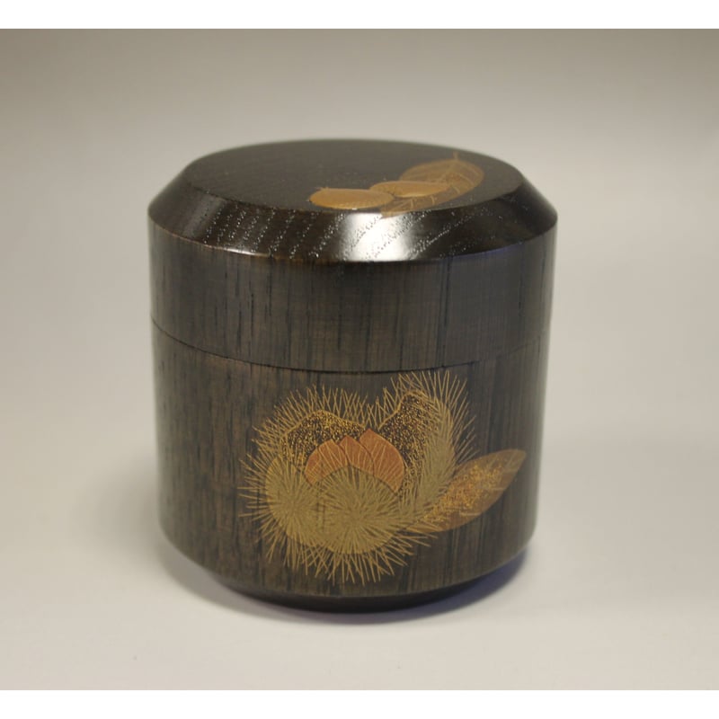 米本匠伯 輪島塗栗木地栗蒔絵雪吹【茶道具／棗／輪島塗】 | 龍門堂