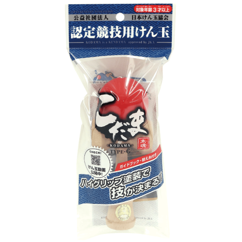 池田工業社】認定競技用けん玉 こだまタイプG（赤） | 【認定けん玉