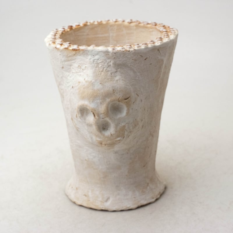 陶器製（2.5号ポット相当）多肉植物の欲しがる植木鉢 WPHskull-8285