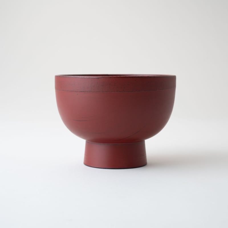 山岸 厚夫 木合/渕布合鹿椀（刷毛目 根来・曙）【錦壽】 | Gallery KIANU