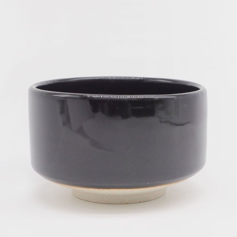 クレヨン7色様専用 茶道具 瀬戸焼 瀬戸黒葵紋印 茶碗 時代箱付 M R6810