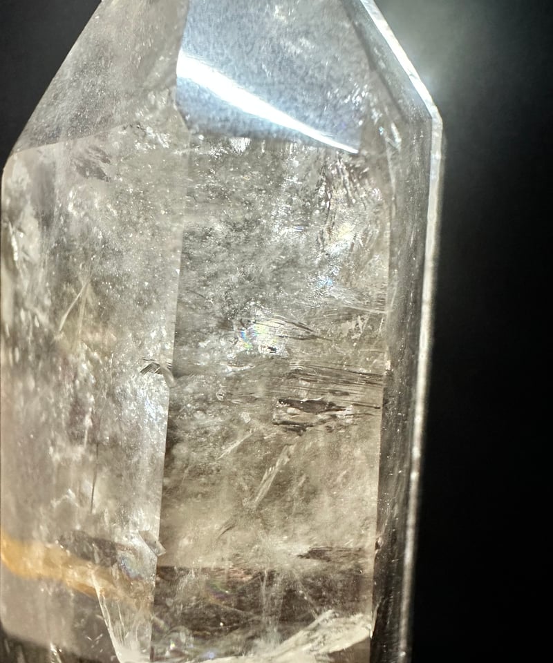 ライトニングクリスタル（雷水晶）ダブルポイント 六角柱 | うさぎ屋