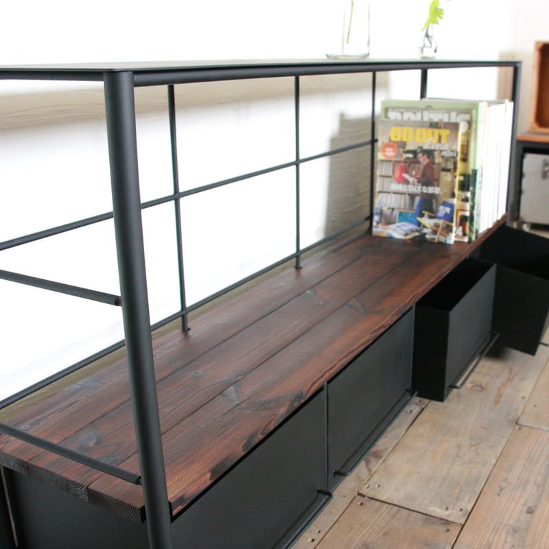 アイアンのドロワーシェルフ 4列1段 #3 | EARL