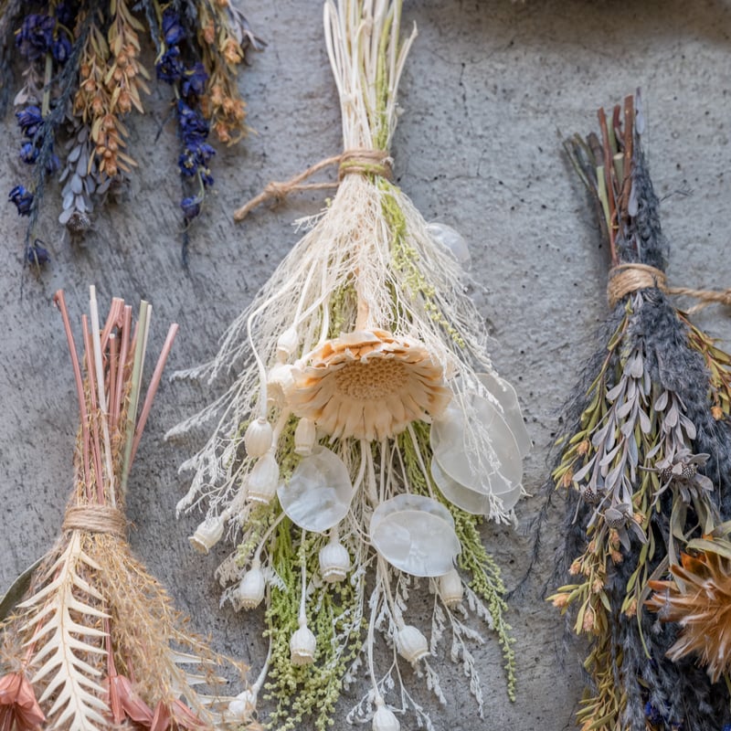 Tida Flowerのドライフラワーミニスワッグ（シックカラースワッグ