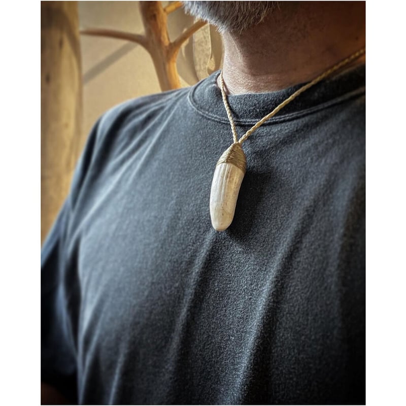 ボーンカービング鯨歯ネックレス WL-225 | Ocean's Bone Carvings