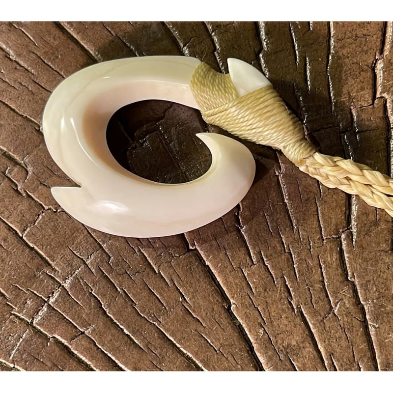 ボーンカービング鯨歯ネックレス WL-323 | Ocean's Bone Carvings