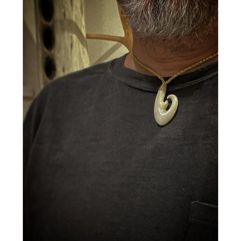 ボーンカービング セイウチ牙(海象牙) HOOK WA-236 | Ocean's Bone