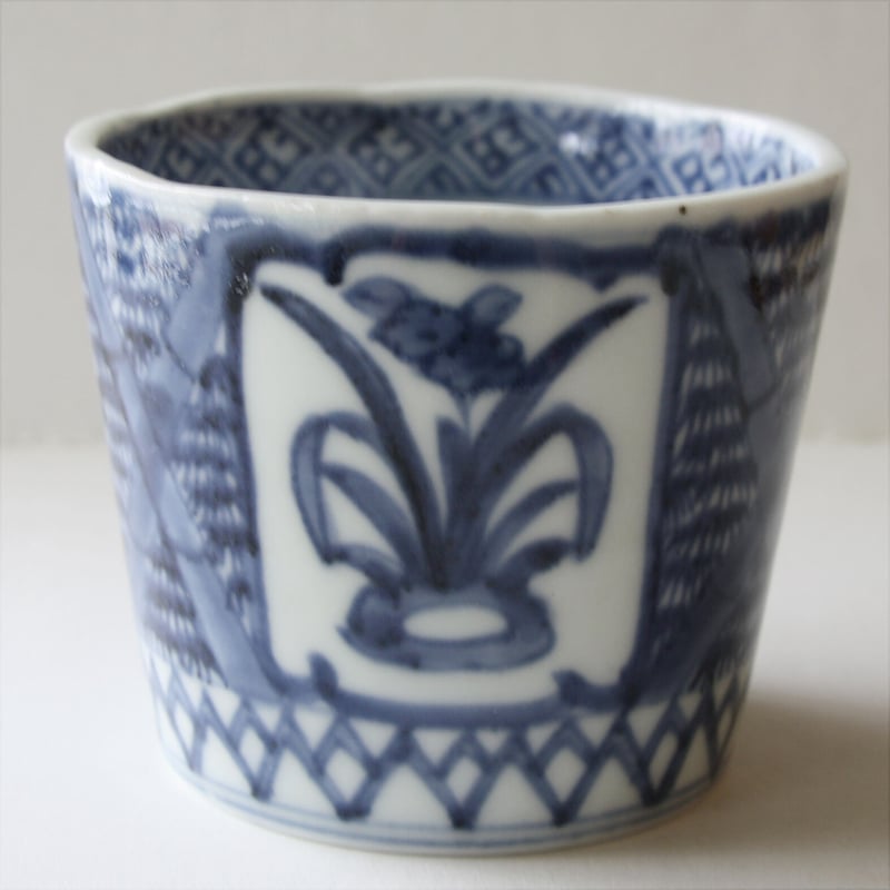 S-26 古伊万里 KOIMARI 岩水仙 竹文 蕎麦猪口 | imarimaru