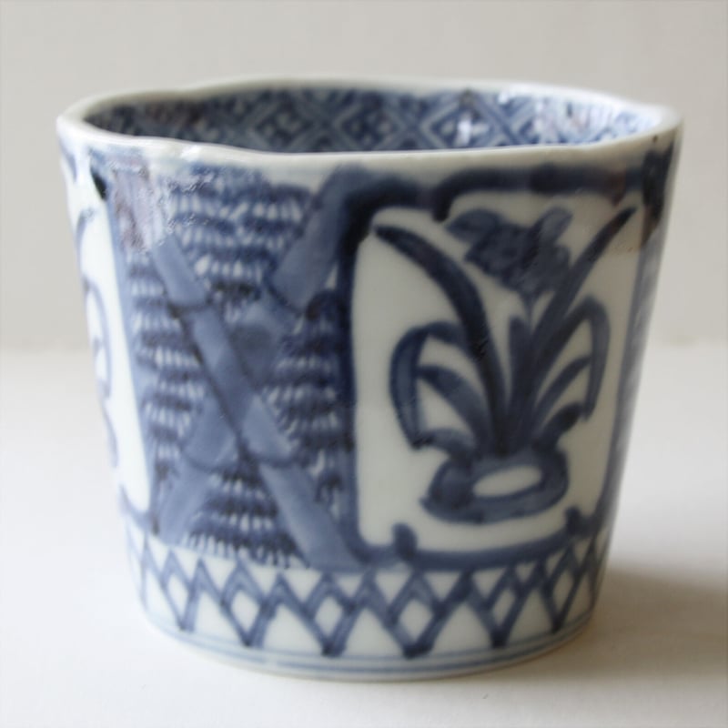 S-26 古伊万里 KOIMARI 岩水仙 竹文 蕎麦猪口 | imarimaru