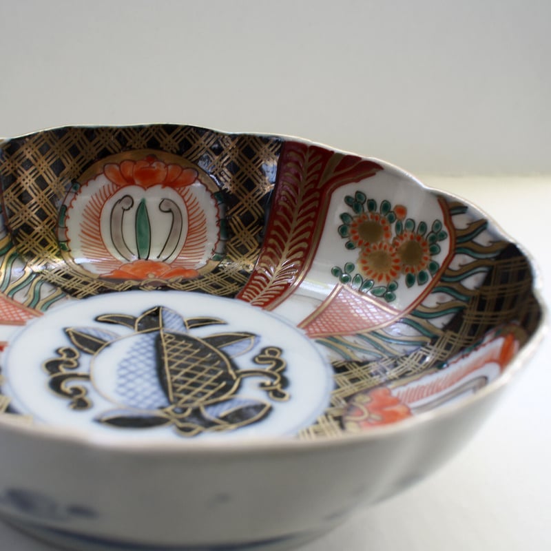 P-157 古伊万里 KOIMARI 染錦 柘榴文 膾皿 5客セット | imarimaru