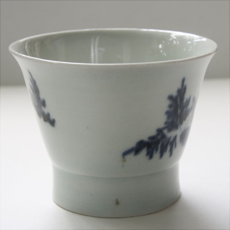 S-14 古伊万里 KOIMARI 染付人参文 広東形 蕎麦猪口 | imarimaru