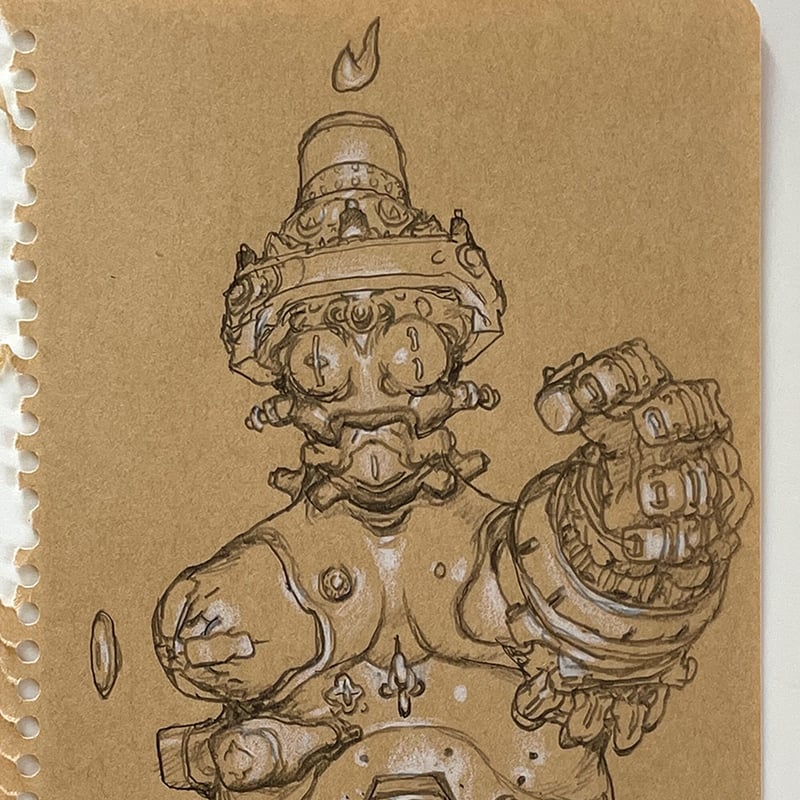 寺田克也 ／ 幾何学的なメタリックな何かの仏：No.3 | はちみせ （83）