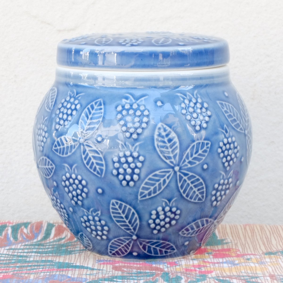 ARABIA アラビア キャンディーポット（ブルー）(b) | chuffy