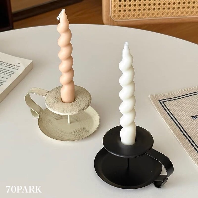 ヴィンテージ アイアン キャンドルホルダー 全2色 | 70PARK