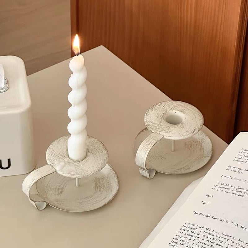 ヴィンテージ アイアン キャンドルホルダー 全2色 | 70PARK