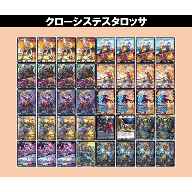 ◇DMデッキ販売 「クローシステスタロッサ」(オリジナル構築) | Duel