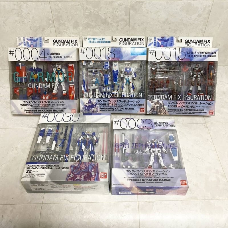 GFF 5体]GUNDAM FIX FIGURATION 5体SET ZII GP01 Gア