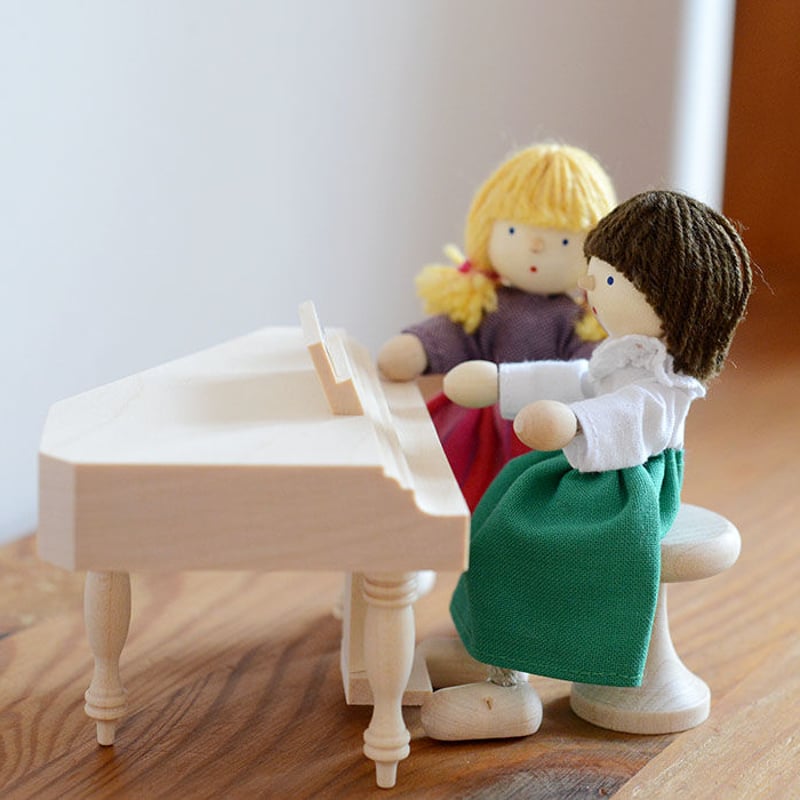 ドールハウス/家具】〈3才-〉ピアノ(白木) | TOYS&GIFT MOMO