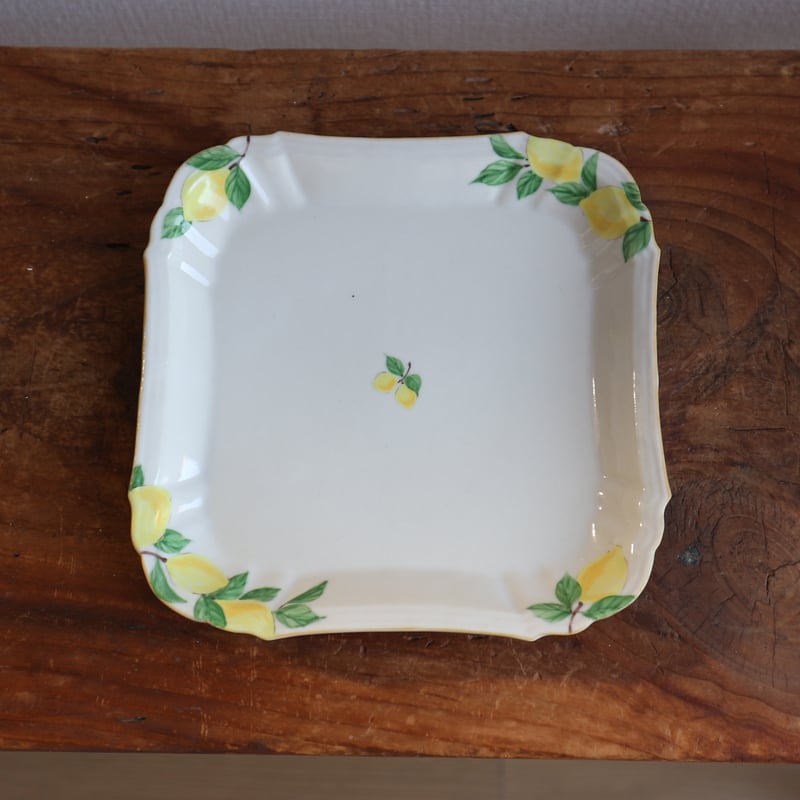 花形細リム皿スクエア5寸（檸檬）/ 阿部慎太朗 | モノスタイル onlineshop